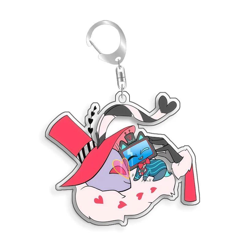 Hazbin Hotel Vox Fizzovalli Asmodeus Velvette Stolas Homemade Acrylic Keychain Mica Bag Móc Khóa In Theo Yêu Cầu, Chất Liệu Mica Trong Suốt In 2 Mặt , Dày 4mm 2 Hazbin Hotel Vox Fizzovalli Asmodeus Velvette Stolas Homemade Acrylic Keychain Mica Bag Móc Khóa In Theo Yêu Cầu, Chất Liệu Mica Trong Suốt In 2 Mặt , Dày 4mm - Ảnh 2