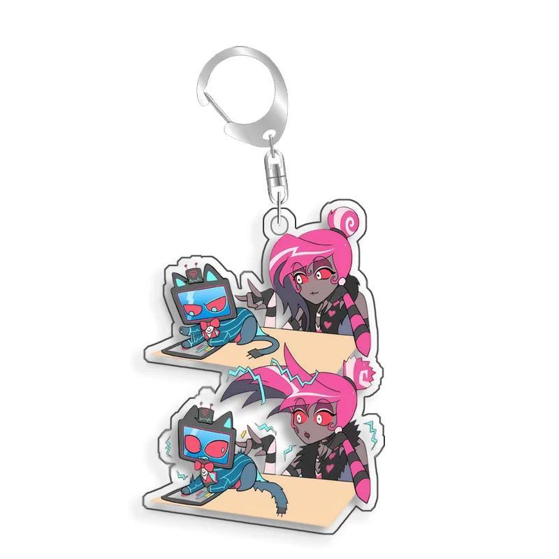 Hazbin Hotel Vox Fizzovalli Asmodeus Velvette Stolas Homemade Acrylic Keychain Mica Bag Móc Khóa In Theo Yêu Cầu, Chất Liệu Mica Trong Suốt In 2 Mặt , Dày 4mm 9 Hazbin Hotel Vox Fizzovalli Asmodeus Velvette Stolas Homemade Acrylic Keychain Mica Bag Móc Khóa In Theo Yêu Cầu, Chất Liệu Mica Trong Suốt In 2 Mặt , Dày 4mm - Ảnh 9