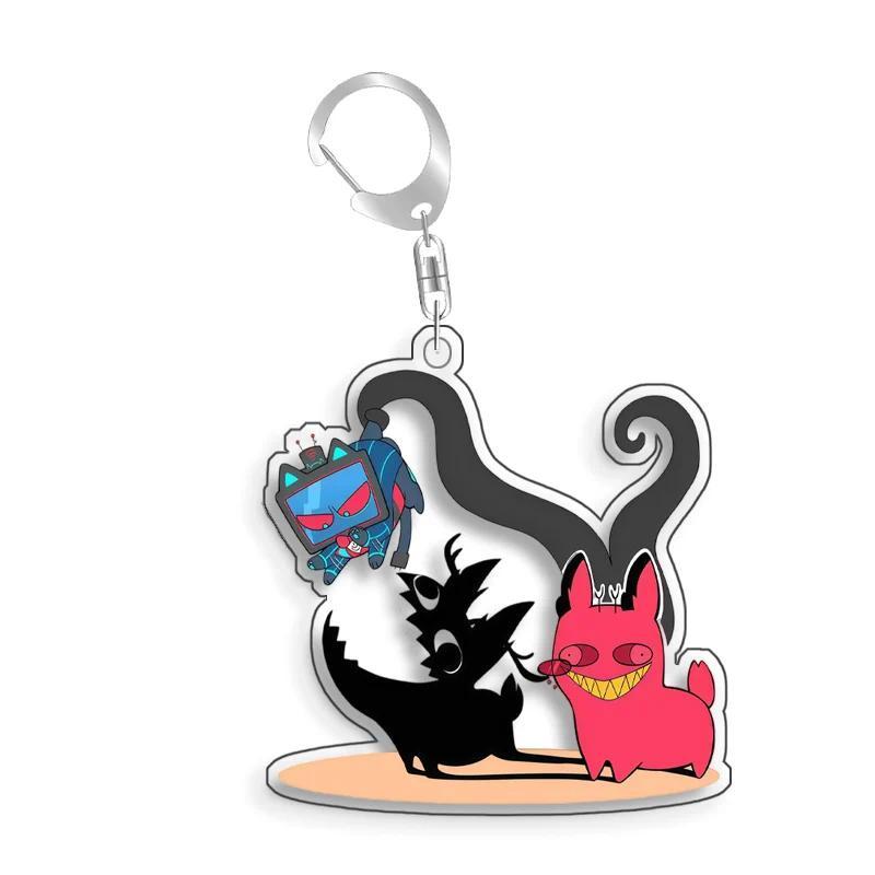 Hazbin Hotel Vox Velvette Valention Original Homemade Acrylic Keychain Mica Bag Charms Game Móc Khóa In Theo Yêu Cầu, Chất Liệu Mica Trong Suốt In 2 Mặt , Dày 4mm 6 Hazbin Hotel Vox Velvette Valention Original Homemade Acrylic Keychain Mica Bag Charms Game Móc Khóa In Theo Yêu Cầu, Chất Liệu Mica Trong Suốt In 2 Mặt , Dày 4mm - Ảnh 6