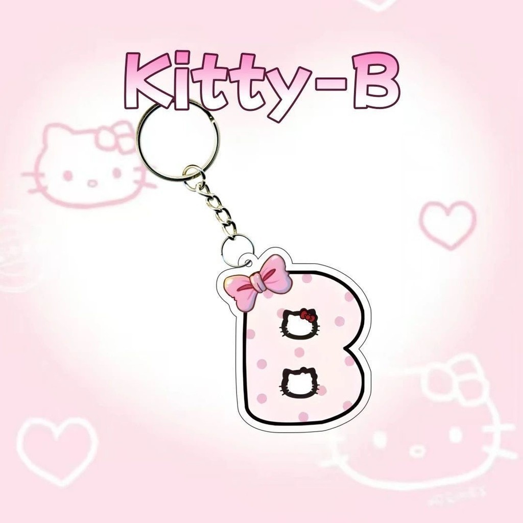 Hello Kitty Letter Keychain As A Gift For Friends Cute Double Transparent Micabag Sanrio Móc Khóa In Theo Yêu Cầu, Chất Liệu Mica Trong Suốt In 2 Mặt , Dày 4mm 2 Hello Kitty Letter Keychain As A Gift For Friends Cute Double Transparent Micabag Sanrio Móc Khóa In Theo Yêu Cầu, Chất Liệu Mica Trong Suốt In 2 Mặt , Dày 4mm - Ảnh 2