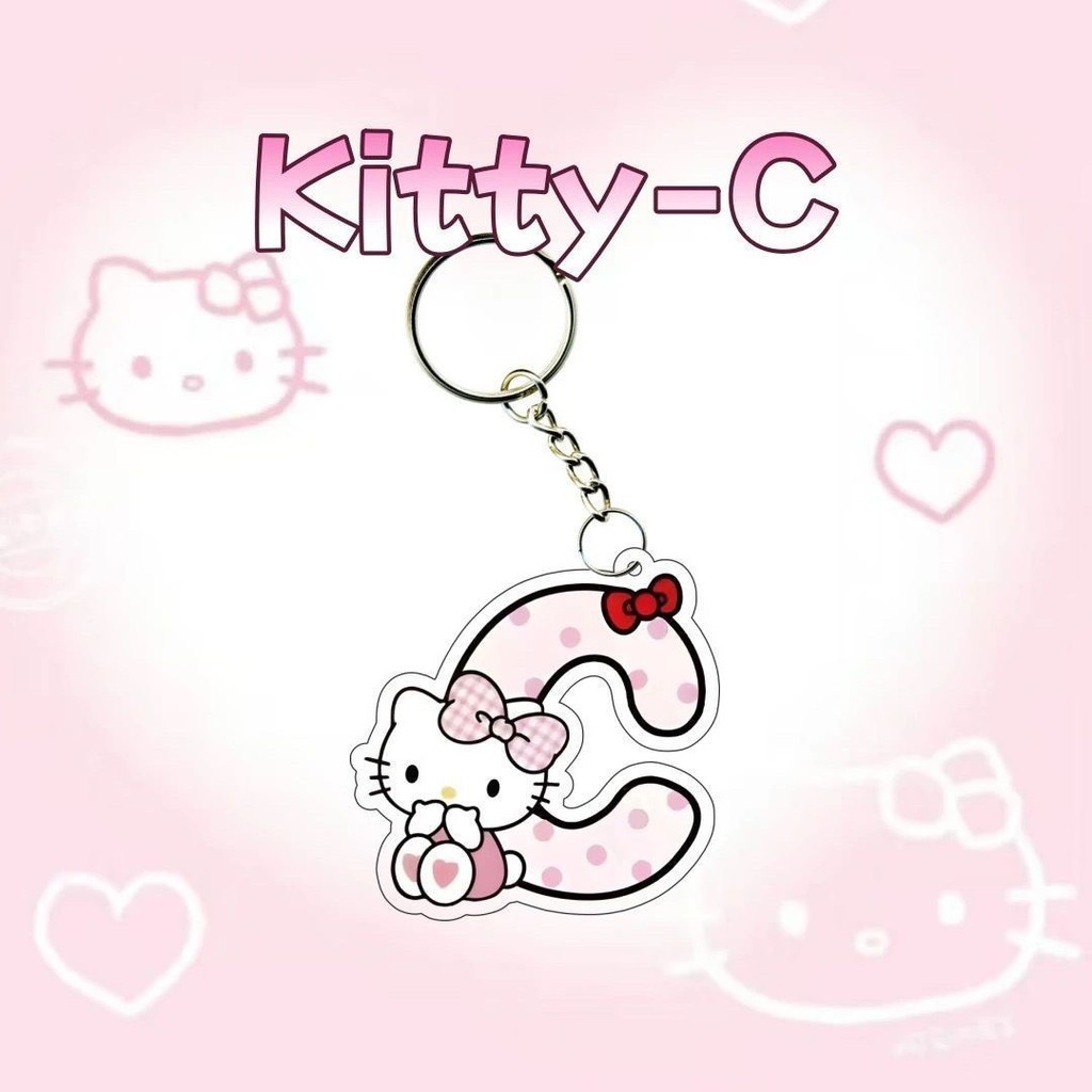 Hello Kitty Letter Keychain As A Gift For Friends Cute Double Transparent Micabag Sanrio Móc Khóa In Theo Yêu Cầu, Chất Liệu Mica Trong Suốt In 2 Mặt , Dày 4mm 3 Hello Kitty Letter Keychain As A Gift For Friends Cute Double Transparent Micabag Sanrio Móc Khóa In Theo Yêu Cầu, Chất Liệu Mica Trong Suốt In 2 Mặt , Dày 4mm - Ảnh 3