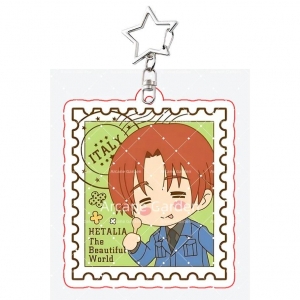 Hetalia Anime Axis Powers Ludwig Feliciano Keychain Q Version Couple Fanbag Charm Key Chain Móc Khóa In Theo Yêu Cầu, Chất Liệu Mica Trong Suốt In 2 Mặt , Dày 4mm