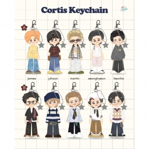 Hi Junei - Cortis Keychain Móc Khóa In Theo Yêu Cầu, Chất Liệu Mica Trong Suốt In 2 Mặt , Dày 4mm