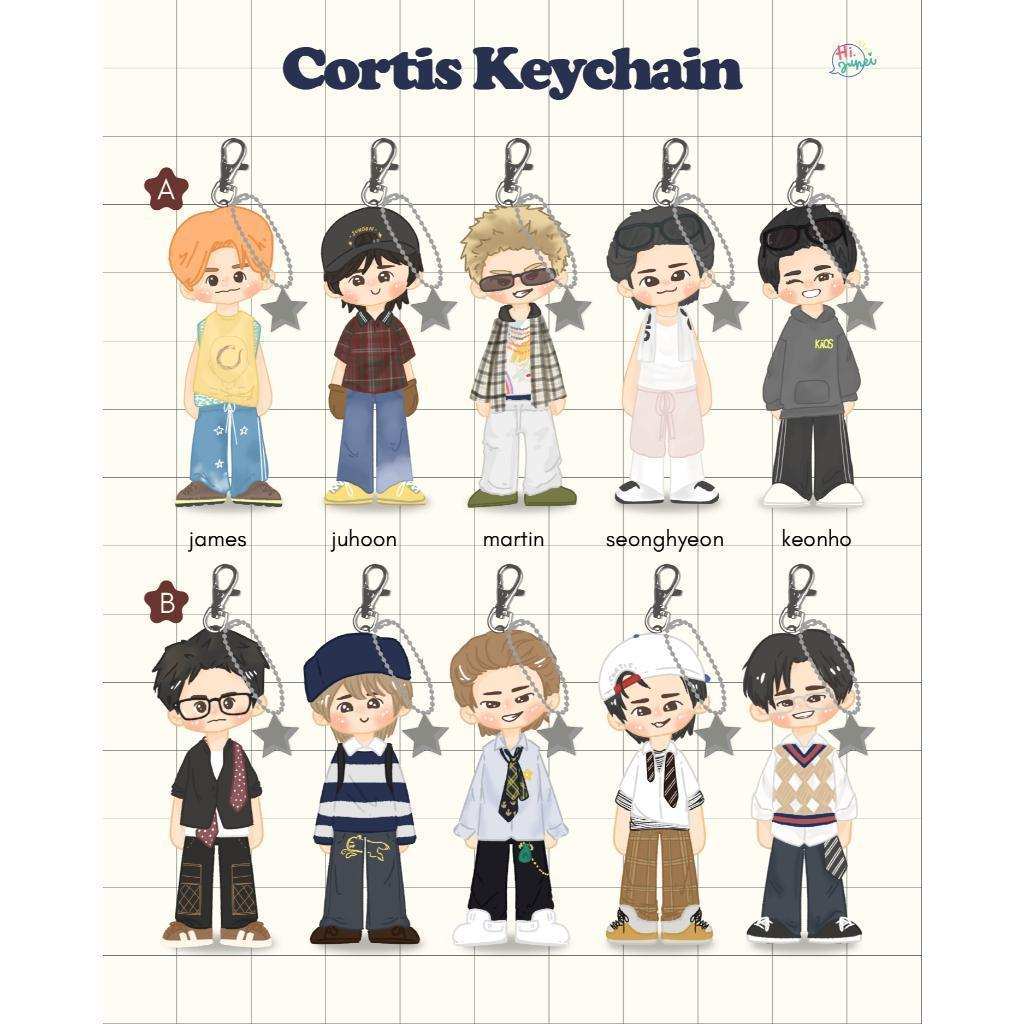 Hi Junei - Cortis Keychain Móc Khóa In Theo Yêu Cầu, Chất Liệu Mica Trong Suốt In 2 Mặt , Dày 4mm 1 Hi Junei - Cortis Keychain Móc Khóa In Theo Yêu Cầu, Chất Liệu Mica Trong Suốt In 2 Mặt , Dày 4mm
