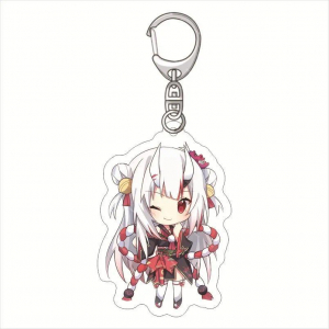 Hololive Mica Production Vtuber Gawr Gura Keychain Hanging Key Ring For Bag Friends Key Chain Móc Khóa In Theo Yêu Cầu, Chất Liệu Mica Trong Suốt In 2 Mặt , Dày 4mm