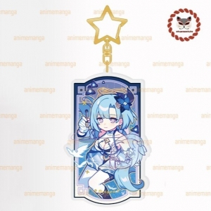 Honkai Impact 3 Ver Door Frame Keyring Mica Acrylic Printed With Cute Chibi Anime Game Image Móc Khóa In Theo Yêu Cầu, Chất Liệu Mica Trong Suốt In 2 Mặt , Dày 4mm