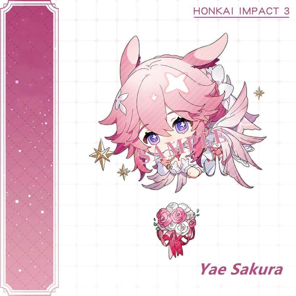 Honkai Impact 3 Yae Sakura Kiana Bronya Elysia New Cute Keychain Accessories Anime Cartoon Móc Khóa In Theo Yêu Cầu, Chất Liệu Mica Trong Suốt In 2 Mặt , Dày 4mm 12 Honkai Impact 3 Yae Sakura Kiana Bronya Elysia New Cute Keychain Accessories Anime Cartoon Móc Khóa In Theo Yêu Cầu, Chất Liệu Mica Trong Suốt In 2 Mặt , Dày 4mm - Ảnh 12