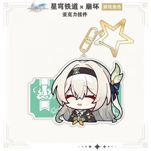 Honkai: Star Rail Pom Feixiao Firefly Animation Q-version Role-playing Game Peripherals Móc Khóa In Theo Yêu Cầu, Chất Liệu Mica Trong Suốt In 2 Mặt , Dày 4mm