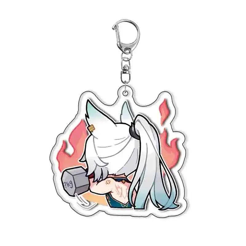 Honkai Star Rail Yunli Anime Keychain Key Chain Ring Mica Car Keyring Girls Boys Firefly Móc Khóa In Theo Yêu Cầu, Chất Liệu Mica Trong Suốt In 2 Mặt , Dày 4mm 2 Honkai Star Rail Yunli Anime Keychain Key Chain Ring Mica Car Keyring Girls Boys Firefly Móc Khóa In Theo Yêu Cầu, Chất Liệu Mica Trong Suốt In 2 Mặt , Dày 4mm - Ảnh 2