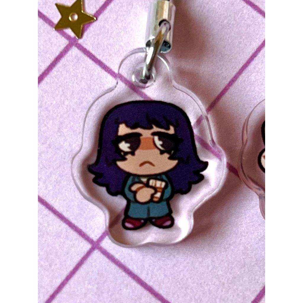 Horror Game Themed Kawaii Acrylic Phone Charm Keychain For Mobile Phones Móc Khóa In Theo Yêu Cầu, Chất Liệu Mica Trong Suốt In 2 Mặt , Dày 4mm 3 Horror Game Themed Kawaii Acrylic Phone Charm Keychain For Mobile Phones Móc Khóa In Theo Yêu Cầu, Chất Liệu Mica Trong Suốt In 2 Mặt , Dày 4mm - Ảnh 3