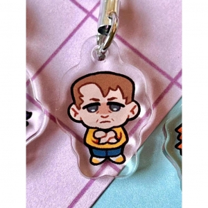 Horror Game Themed Kawaii Acrylic Phone Charm Keychain For Mobile Phones Móc Khóa In Theo Yêu Cầu, Chất Liệu Mica Trong Suốt In 2 Mặt , Dày 4mm