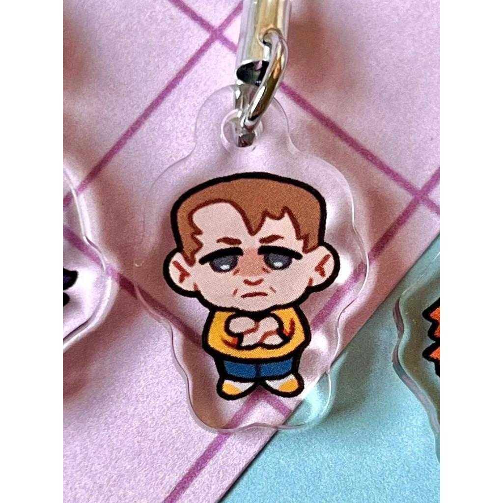 Horror Game Themed Kawaii Acrylic Phone Charm Keychain For Mobile Phones Móc Khóa In Theo Yêu Cầu, Chất Liệu Mica Trong Suốt In 2 Mặt , Dày 4mm 1 Horror Game Themed Kawaii Acrylic Phone Charm Keychain For Mobile Phones Móc Khóa In Theo Yêu Cầu, Chất Liệu Mica Trong Suốt In 2 Mặt , Dày 4mm