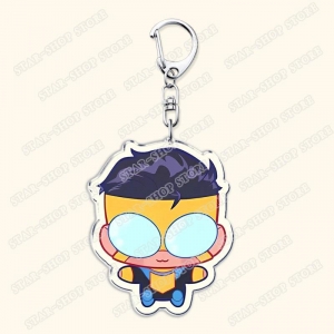 Hot Adult Animated Superhero Chibi Keychains For Women Accessories Bag Omni Man Key Chain Móc Khóa In Theo Yêu Cầu, Chất Liệu Mica Trong Suốt In 2 Mặt , Dày 4mm