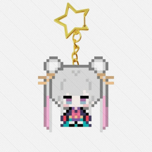 Hot Anime Cosmic Princess Kaguya Acrylic Keychain Characters Ornament Accessories Goods Móc Khóa In Theo Yêu Cầu, Chất Liệu Mica Trong Suốt In 2 Mặt , Dày 4mm