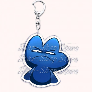 Hot Game Shows Characters Keychain Firey Ruby Teardrop Flower Pin Coiny Price Tag Mica Móc Khóa In Theo Yêu Cầu, Chất Liệu Mica Trong Suốt In 2 Mặt , Dày 4mm