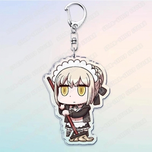 Hot Manga Game Manga Keychains For Accessories Bag Key Chain Fate Grand Saber Alter Zero Ring Móc Khóa In Theo Yêu Cầu, Chất Liệu Mica Trong Suốt In 2 Mặt , Dày 4mm