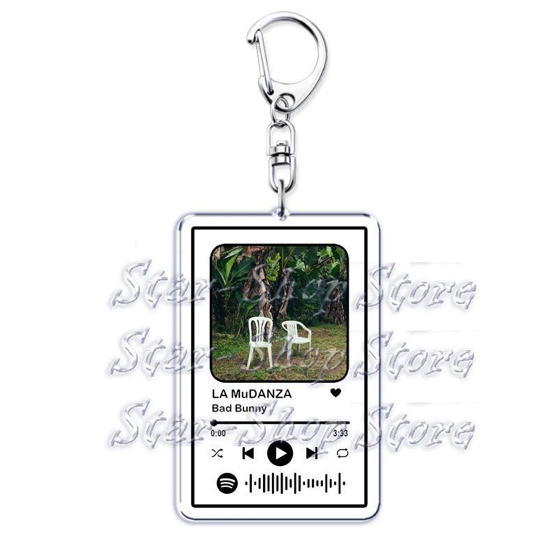 Hot Spanish Singer Reggaeton Music Keychains For Women Accessories Bag El Clúb Dtmf Playlist Móc Khóa In Theo Yêu Cầu, Chất Liệu Mica Trong Suốt In 2 Mặt , Dày 4mm 4 Hot Spanish Singer Reggaeton Music Keychains For Women Accessories Bag El Clúb Dtmf Playlist Móc Khóa In Theo Yêu Cầu, Chất Liệu Mica Trong Suốt In 2 Mặt , Dày 4mm - Ảnh 4