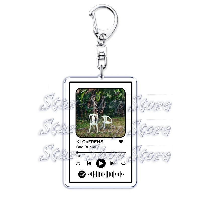 Hot Spanish Singer Reggaeton Music Keychains For Women Accessories Bag El Clúb Dtmf Playlist Móc Khóa In Theo Yêu Cầu, Chất Liệu Mica Trong Suốt In 2 Mặt , Dày 4mm 5 Hot Spanish Singer Reggaeton Music Keychains For Women Accessories Bag El Clúb Dtmf Playlist Móc Khóa In Theo Yêu Cầu, Chất Liệu Mica Trong Suốt In 2 Mặt , Dày 4mm - Ảnh 5