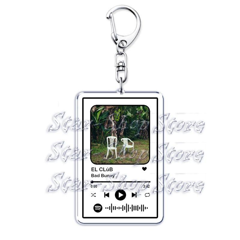 Hot Spanish Singer Reggaeton Music Keychains For Women Accessories Bag El Clúb Dtmf Playlist Móc Khóa In Theo Yêu Cầu, Chất Liệu Mica Trong Suốt In 2 Mặt , Dày 4mm 8 Hot Spanish Singer Reggaeton Music Keychains For Women Accessories Bag El Clúb Dtmf Playlist Móc Khóa In Theo Yêu Cầu, Chất Liệu Mica Trong Suốt In 2 Mặt , Dày 4mm - Ảnh 8