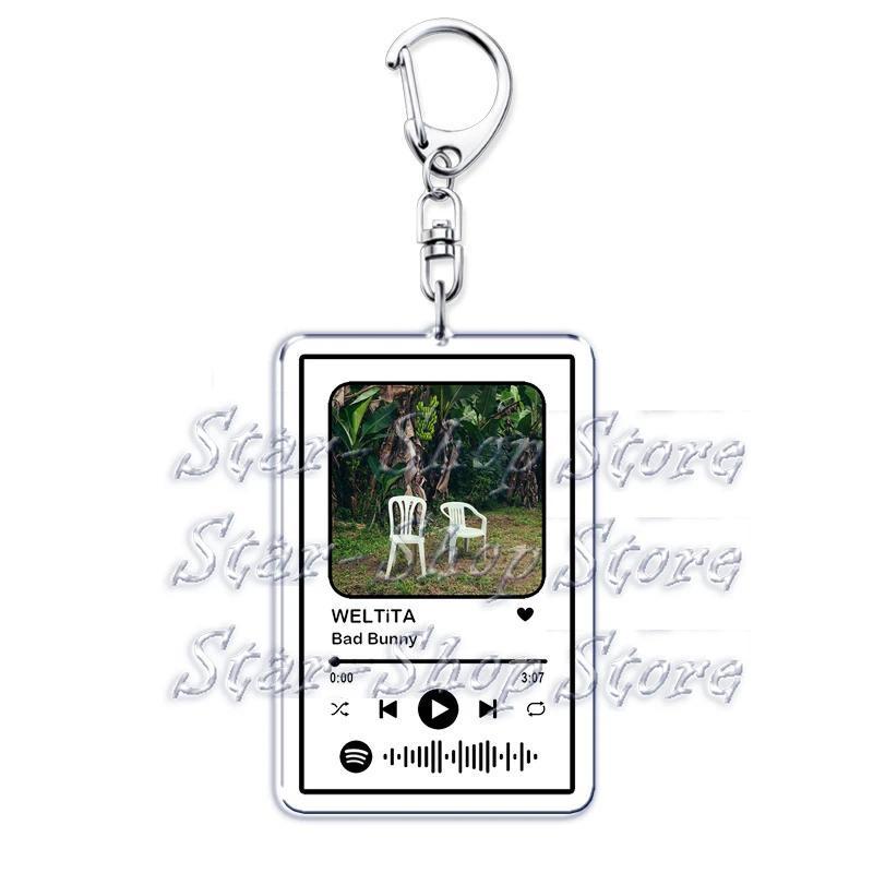 Hot Spanish Singer Reggaeton Music Keychains For Women Accessories Bag El Clúb Dtmf Playlist Móc Khóa In Theo Yêu Cầu, Chất Liệu Mica Trong Suốt In 2 Mặt , Dày 4mm 9 Hot Spanish Singer Reggaeton Music Keychains For Women Accessories Bag El Clúb Dtmf Playlist Móc Khóa In Theo Yêu Cầu, Chất Liệu Mica Trong Suốt In 2 Mặt , Dày 4mm - Ảnh 9
