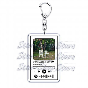 Hot Spanish Singer Reggaeton Music Keychains For Women Accessories Bag El Clúb Dtmf Playlist Móc Khóa In Theo Yêu Cầu, Chất Liệu Mica Trong Suốt In 2 Mặt , Dày 4mm