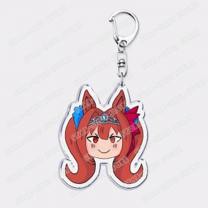 Hot Uma Musume Pretty Derby Keychains Anime Girl Key Chain Ring Móc Khóa In Theo Yêu Cầu, Chất Liệu Mica Trong Suốt In 2 Mặt , Dày 4mm