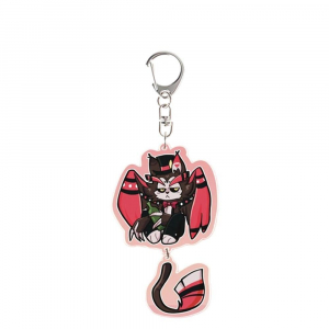 Husk Niffty Vaggie Sir Pentious Mica Keychain Cartoon Accessories Festival Decoration Gift Móc Khóa In Theo Yêu Cầu, Chất Liệu Mica Trong Suốt In 2 Mặt , Dày 4mm