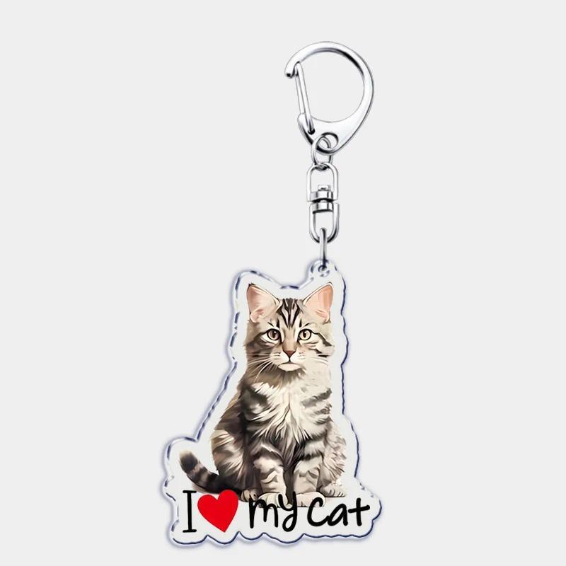 I Love My Cat Mica Keychain For Accessories Bag Cute Black Maine Coon Cat Keychain Ring Móc Khóa In Theo Yêu Cầu, Chất Liệu Mica Trong Suốt In 2 Mặt , Dày 4mm 12 I Love My Cat Mica Keychain For Accessories Bag Cute Black Maine Coon Cat Keychain Ring Móc Khóa In Theo Yêu Cầu, Chất Liệu Mica Trong Suốt In 2 Mặt , Dày 4mm - Ảnh 12