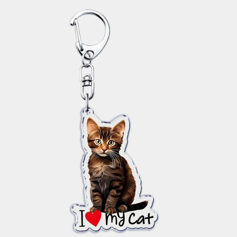 I Love My Cat Mica Keychain For Accessories Bag Cute Black Maine Coon Cat Keychain Ring Móc Khóa In Theo Yêu Cầu, Chất Liệu Mica Trong Suốt In 2 Mặt , Dày 4mm 3 I Love My Cat Mica Keychain For Accessories Bag Cute Black Maine Coon Cat Keychain Ring Móc Khóa In Theo Yêu Cầu, Chất Liệu Mica Trong Suốt In 2 Mặt , Dày 4mm - Ảnh 3