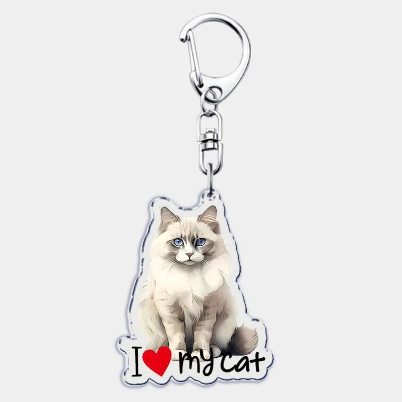 I Love My Cat Mica Keychain For Accessories Bag Cute Black Maine Coon Cat Keychain Ring Móc Khóa In Theo Yêu Cầu, Chất Liệu Mica Trong Suốt In 2 Mặt , Dày 4mm 7 I Love My Cat Mica Keychain For Accessories Bag Cute Black Maine Coon Cat Keychain Ring Móc Khóa In Theo Yêu Cầu, Chất Liệu Mica Trong Suốt In 2 Mặt , Dày 4mm - Ảnh 7