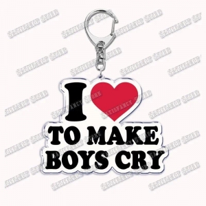 I Love You My Fictional Boyfriend Awesome Girlfriend Keychain Emo Boys Hot Wife Mom Dad Móc Khóa In Theo Yêu Cầu, Chất Liệu Mica Trong Suốt In 2 Mặt , Dày 4mm