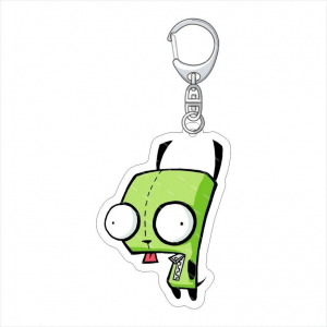 Invader Zimm Cartoon Anime Baby Keychain Friends Bag Hanging Accessories Souvenir Keychain Móc Khóa In Theo Yêu Cầu, Chất Liệu Mica Trong Suốt In 2 Mặt , Dày 4mm