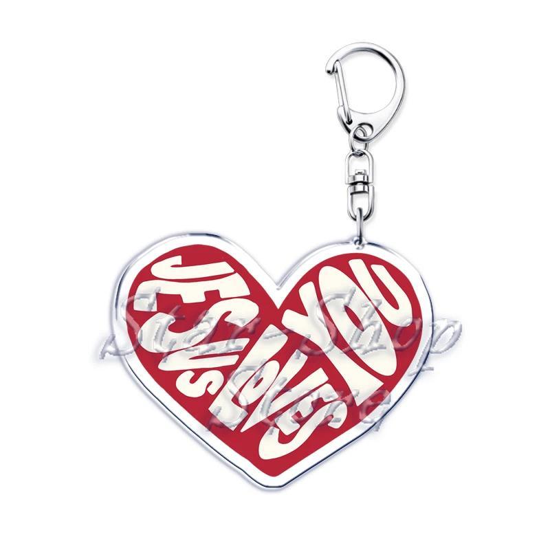 Jesus Loves You Letter Keychains Christian God Bible Quote Keyring Pendant Key Chain Jewelry Móc Khóa In Theo Yêu Cầu, Chất Liệu Mica Trong Suốt In 2 Mặt , Dày 4mm 13 Jesus Loves You Letter Keychains Christian God Bible Quote Keyring Pendant Key Chain Jewelry Móc Khóa In Theo Yêu Cầu, Chất Liệu Mica Trong Suốt In 2 Mặt , Dày 4mm - Ảnh 13