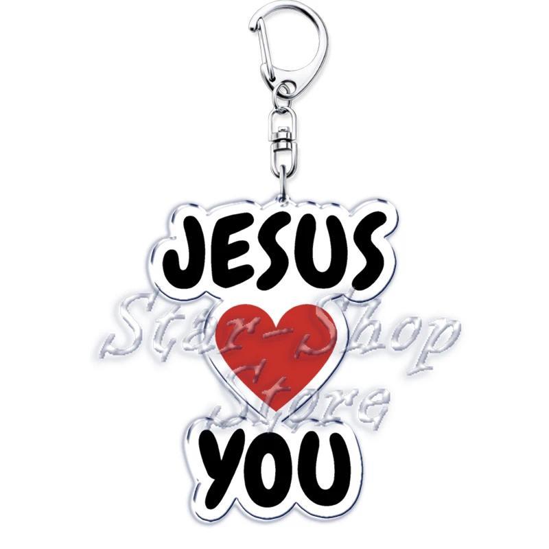 Jesus Loves You Letter Keychains Christian God Bible Quote Keyring Pendant Key Chain Jewelry Móc Khóa In Theo Yêu Cầu, Chất Liệu Mica Trong Suốt In 2 Mặt , Dày 4mm 14 Jesus Loves You Letter Keychains Christian God Bible Quote Keyring Pendant Key Chain Jewelry Móc Khóa In Theo Yêu Cầu, Chất Liệu Mica Trong Suốt In 2 Mặt , Dày 4mm - Ảnh 14