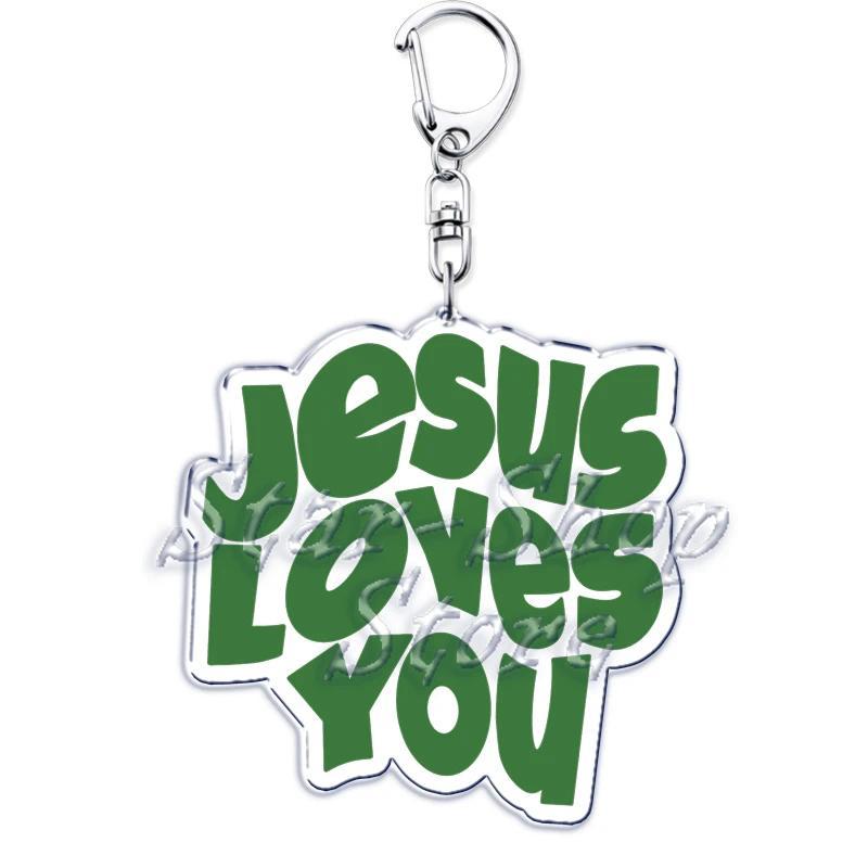 Jesus Loves You Letter Keychains Christian God Bible Quote Keyring Pendant Key Chain Jewelry Móc Khóa In Theo Yêu Cầu, Chất Liệu Mica Trong Suốt In 2 Mặt , Dày 4mm 15 Jesus Loves You Letter Keychains Christian God Bible Quote Keyring Pendant Key Chain Jewelry Móc Khóa In Theo Yêu Cầu, Chất Liệu Mica Trong Suốt In 2 Mặt , Dày 4mm - Ảnh 15