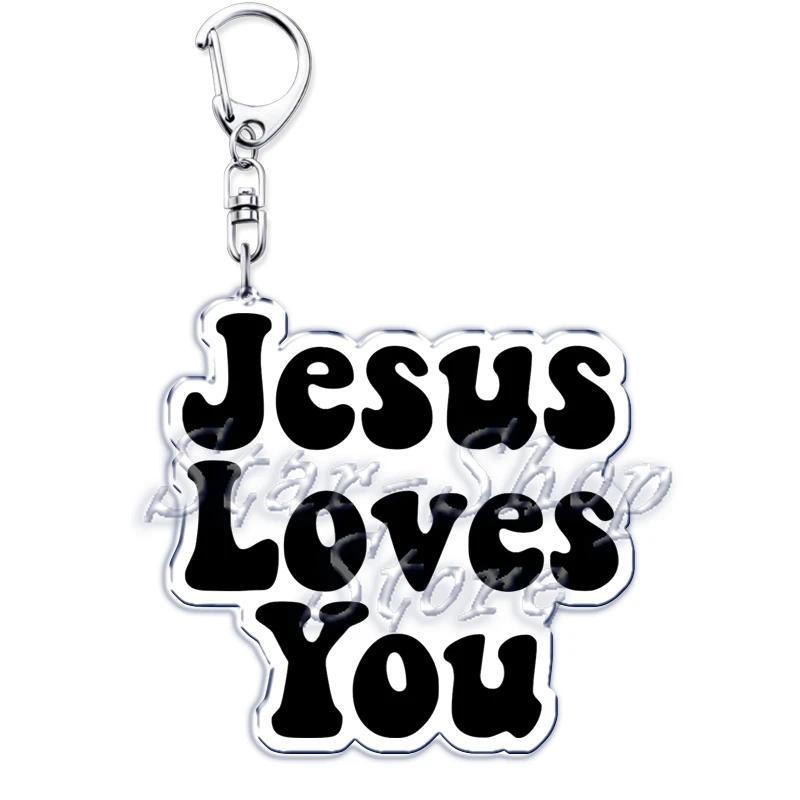 Jesus Loves You Letter Keychains Christian God Bible Quote Keyring Pendant Key Chain Jewelry Móc Khóa In Theo Yêu Cầu, Chất Liệu Mica Trong Suốt In 2 Mặt , Dày 4mm 17 Jesus Loves You Letter Keychains Christian God Bible Quote Keyring Pendant Key Chain Jewelry Móc Khóa In Theo Yêu Cầu, Chất Liệu Mica Trong Suốt In 2 Mặt , Dày 4mm - Ảnh 17