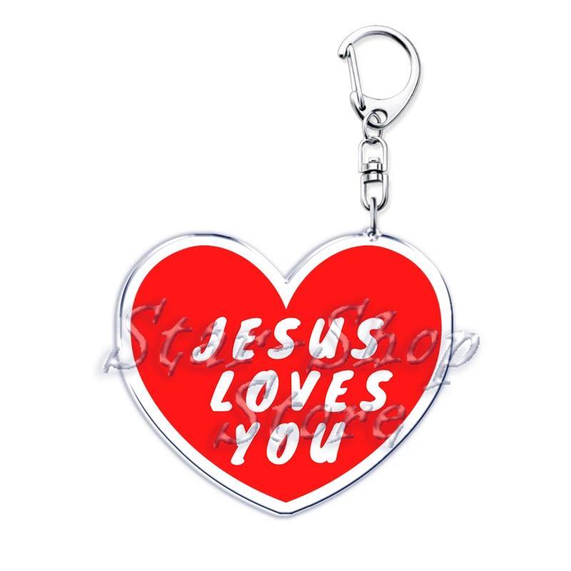 Jesus Loves You Letter Keychains Christian God Bible Quote Keyring Pendant Key Chain Jewelry Móc Khóa In Theo Yêu Cầu, Chất Liệu Mica Trong Suốt In 2 Mặt , Dày 4mm 18 Jesus Loves You Letter Keychains Christian God Bible Quote Keyring Pendant Key Chain Jewelry Móc Khóa In Theo Yêu Cầu, Chất Liệu Mica Trong Suốt In 2 Mặt , Dày 4mm - Ảnh 18