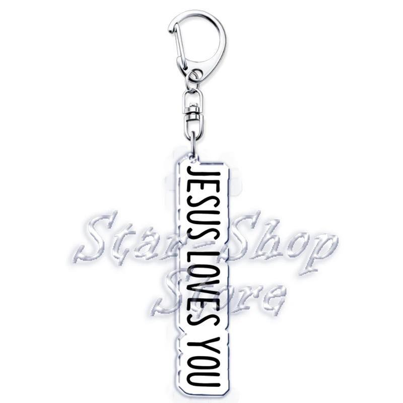 Jesus Loves You Letter Keychains Christian God Bible Quote Keyring Pendant Key Chain Jewelry Móc Khóa In Theo Yêu Cầu, Chất Liệu Mica Trong Suốt In 2 Mặt , Dày 4mm 21 Jesus Loves You Letter Keychains Christian God Bible Quote Keyring Pendant Key Chain Jewelry Móc Khóa In Theo Yêu Cầu, Chất Liệu Mica Trong Suốt In 2 Mặt , Dày 4mm - Ảnh 21