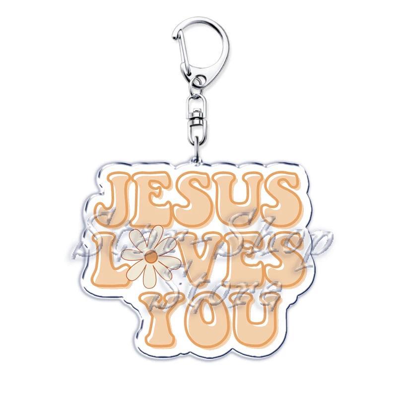 Jesus Loves You Letter Keychains Christian God Bible Quote Keyring Pendant Key Chain Jewelry Móc Khóa In Theo Yêu Cầu, Chất Liệu Mica Trong Suốt In 2 Mặt , Dày 4mm 22 Jesus Loves You Letter Keychains Christian God Bible Quote Keyring Pendant Key Chain Jewelry Móc Khóa In Theo Yêu Cầu, Chất Liệu Mica Trong Suốt In 2 Mặt , Dày 4mm - Ảnh 22