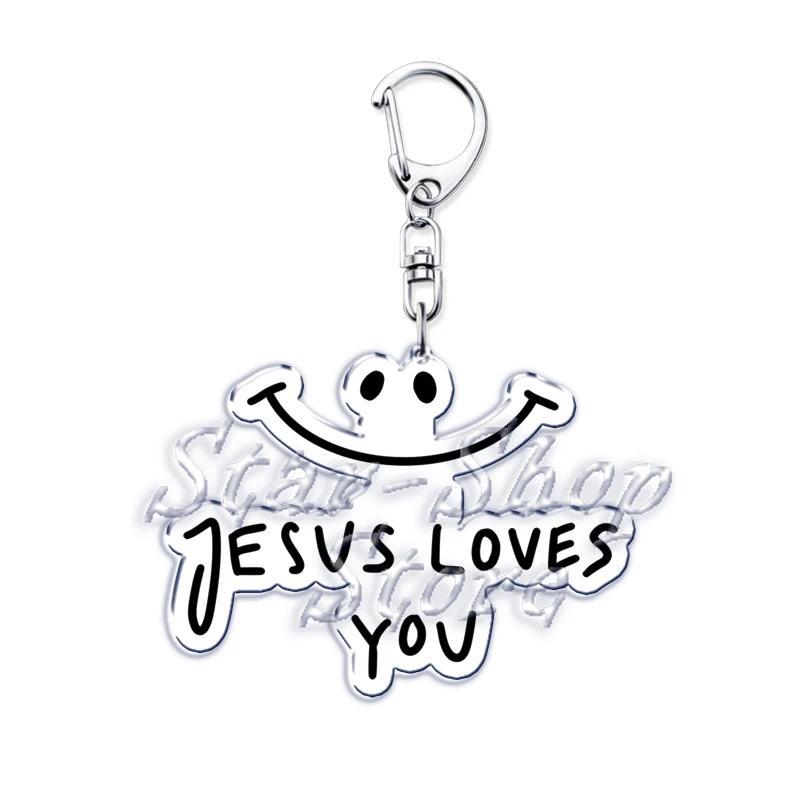 Jesus Loves You Letter Keychains Christian God Bible Quote Keyring Pendant Key Chain Jewelry Móc Khóa In Theo Yêu Cầu, Chất Liệu Mica Trong Suốt In 2 Mặt , Dày 4mm 24 Jesus Loves You Letter Keychains Christian God Bible Quote Keyring Pendant Key Chain Jewelry Móc Khóa In Theo Yêu Cầu, Chất Liệu Mica Trong Suốt In 2 Mặt , Dày 4mm - Ảnh 24