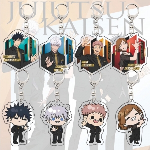 Jujutsu Kaisen 5th Anniversary Chibi Suit Edition Acrylic Keychain – Gojo Satoru, Itadori Móc Khóa In Theo Yêu Cầu, Chất Liệu Mica Trong Suốt In 2 Mặt , Dày 4mm
