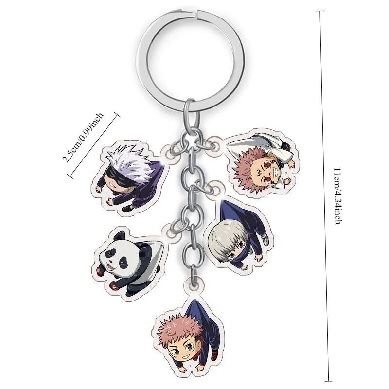 Jujutsu Kaisen Anime Keychain Itadori Yuji Gojo Satoru Cartoon Acrylic Bag Keyring Hanging Móc Khóa In Theo Yêu Cầu, Chất Liệu Mica Trong Suốt In 2 Mặt , Dày 4mm 2 Jujutsu Kaisen Anime Keychain Itadori Yuji Gojo Satoru Cartoon Acrylic Bag Keyring Hanging Móc Khóa In Theo Yêu Cầu, Chất Liệu Mica Trong Suốt In 2 Mặt , Dày 4mm - Ảnh 2