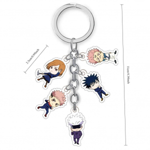 Jujutsu Kaisen Anime Keychain Itadori Yuji Gojo Satoru Cartoon Acrylic Bag Keyring Hanging Móc Khóa In Theo Yêu Cầu, Chất Liệu Mica Trong Suốt In 2 Mặt , Dày 4mm
