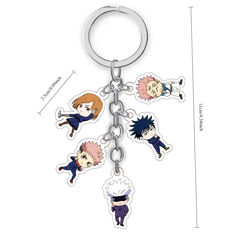 Jujutsu Kaisen Anime Keychain Itadori Yuji Gojo Satoru Cartoon Acrylic Bag Keyring Hanging Móc Khóa In Theo Yêu Cầu, Chất Liệu Mica Trong Suốt In 2 Mặt , Dày 4mm 1 Jujutsu Kaisen Anime Keychain Itadori Yuji Gojo Satoru Cartoon Acrylic Bag Keyring Hanging Móc Khóa In Theo Yêu Cầu, Chất Liệu Mica Trong Suốt In 2 Mặt , Dày 4mm
