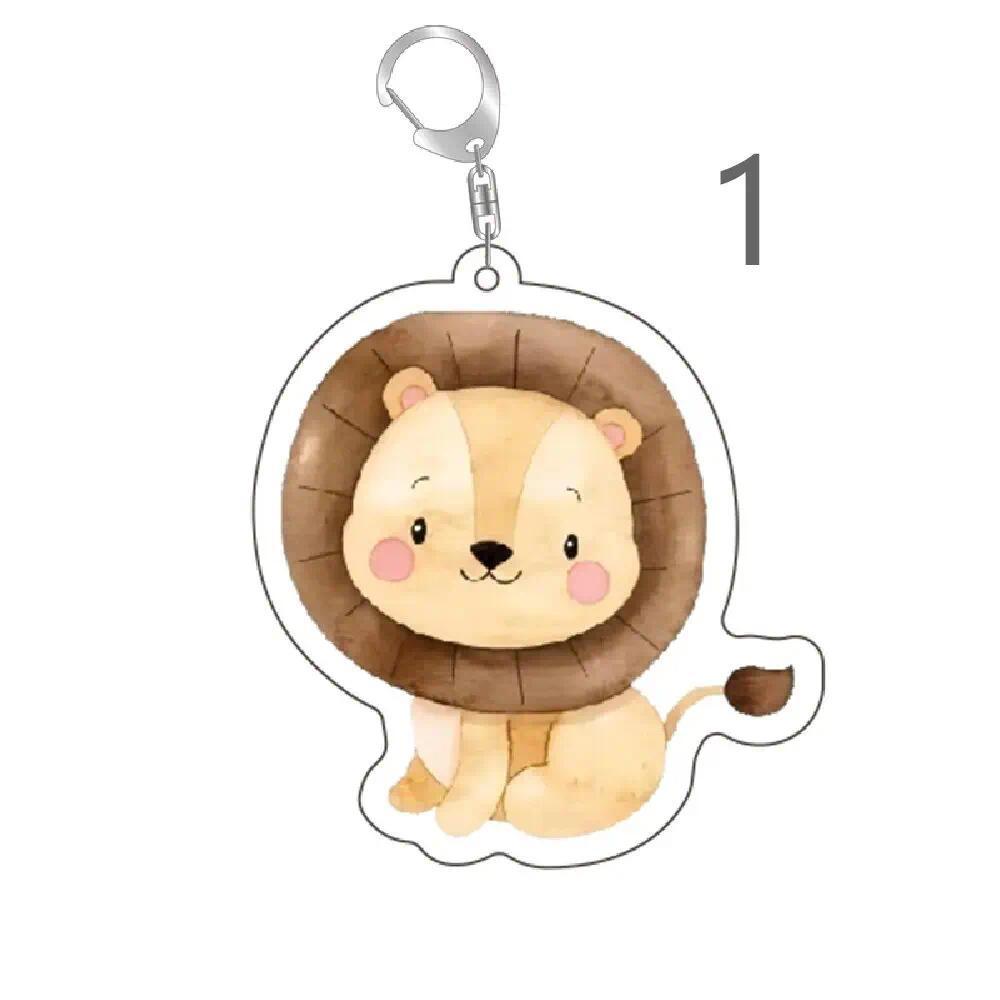 Jungle Animal Keychains Lion Giraffe Elephant Key Chains Cute Animal Student Bag Lanyard Móc Khóa In Theo Yêu Cầu, Chất Liệu Mica Trong Suốt In 2 Mặt , Dày 4mm 2 Jungle Animal Keychains Lion Giraffe Elephant Key Chains Cute Animal Student Bag Lanyard Móc Khóa In Theo Yêu Cầu, Chất Liệu Mica Trong Suốt In 2 Mặt , Dày 4mm - Ảnh 2