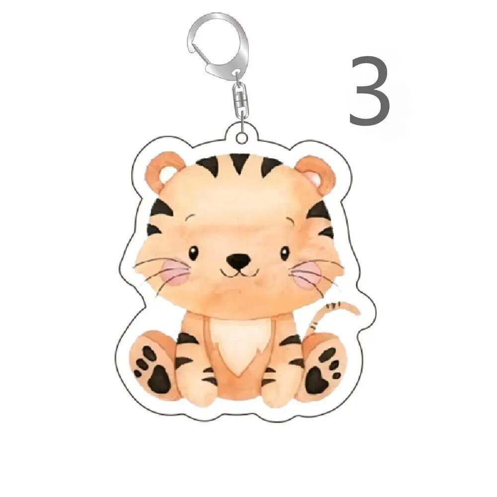 Jungle Animal Keychains Lion Giraffe Elephant Key Chains Cute Animal Student Bag Lanyard Móc Khóa In Theo Yêu Cầu, Chất Liệu Mica Trong Suốt In 2 Mặt , Dày 4mm 6 Jungle Animal Keychains Lion Giraffe Elephant Key Chains Cute Animal Student Bag Lanyard Móc Khóa In Theo Yêu Cầu, Chất Liệu Mica Trong Suốt In 2 Mặt , Dày 4mm - Ảnh 6