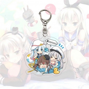 Kantai Collection Anime Keychain Fubuki Akagi Mutsuki Key Chain Mica Keychain Cos Bags Charms Móc Khóa In Theo Yêu Cầu, Chất Liệu Mica Trong Suốt In 2 Mặt , Dày 4mm