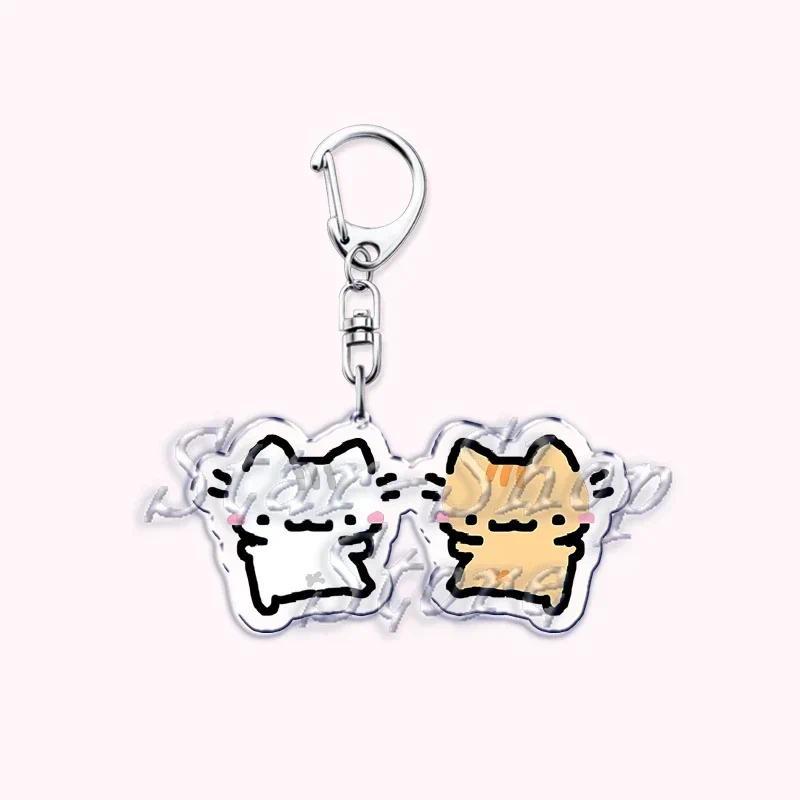 Kawaii Little Cat Keychain Holding Flowers, Strawberry Kitten, Bag Hanging, Móc Khóa In Theo Yêu Cầu, Chất Liệu Mica Trong Suốt In 2 Mặt , Dày 4mm 11 Kawaii Little Cat Keychain Holding Flowers, Strawberry Kitten, Bag Hanging, Móc Khóa In Theo Yêu Cầu, Chất Liệu Mica Trong Suốt In 2 Mặt , Dày 4mm - Ảnh 11