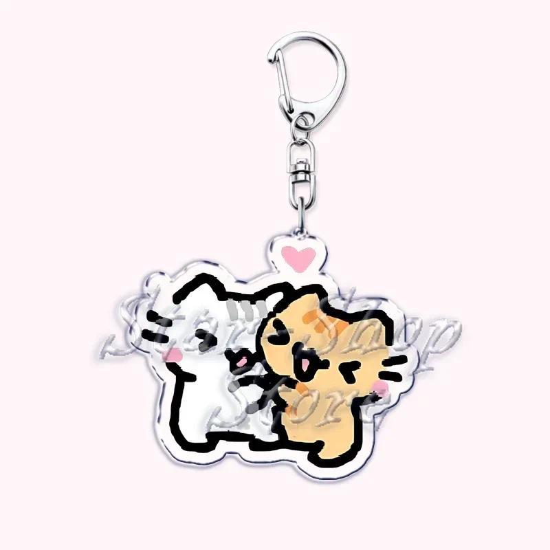 Kawaii Little Cat Keychain Holding Flowers, Strawberry Kitten, Bag Hanging, Móc Khóa In Theo Yêu Cầu, Chất Liệu Mica Trong Suốt In 2 Mặt , Dày 4mm 12 Kawaii Little Cat Keychain Holding Flowers, Strawberry Kitten, Bag Hanging, Móc Khóa In Theo Yêu Cầu, Chất Liệu Mica Trong Suốt In 2 Mặt , Dày 4mm - Ảnh 12