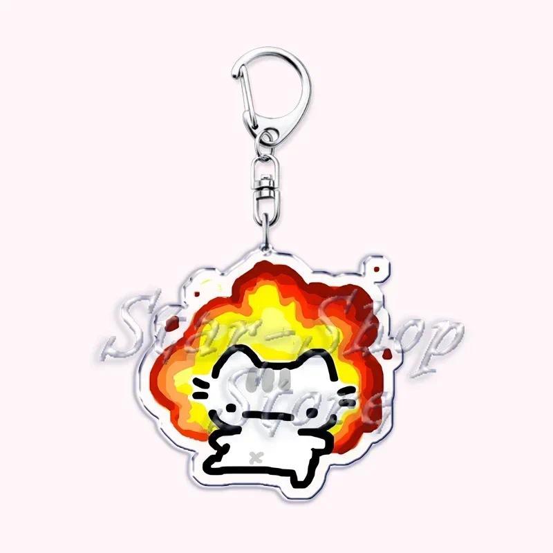 Kawaii Little Cat Keychain Holding Flowers, Strawberry Kitten, Bag Hanging, Móc Khóa In Theo Yêu Cầu, Chất Liệu Mica Trong Suốt In 2 Mặt , Dày 4mm 17 Kawaii Little Cat Keychain Holding Flowers, Strawberry Kitten, Bag Hanging, Móc Khóa In Theo Yêu Cầu, Chất Liệu Mica Trong Suốt In 2 Mặt , Dày 4mm - Ảnh 17